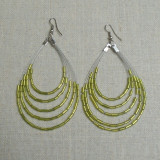 Pendentif multi-rangs vert