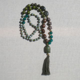 Collier Bouddha et pompon