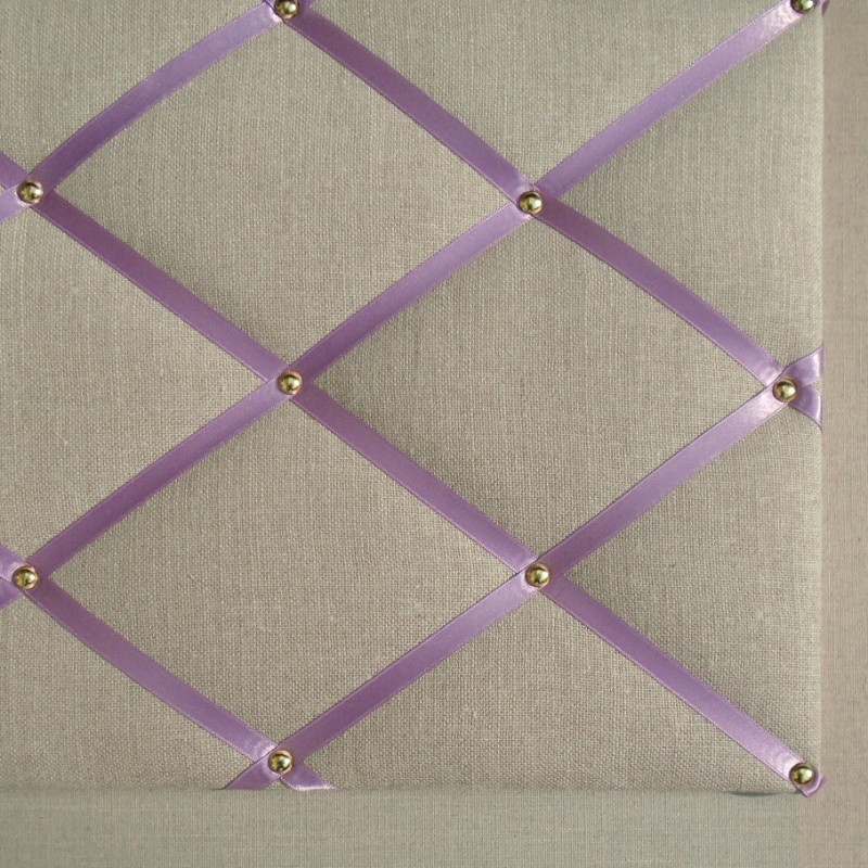 Pèle-mêle lin ruban lilas