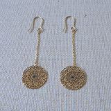 Boucles d'oreilles petit disque de métal