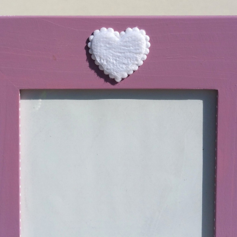 Cadre "Baby star" mauve