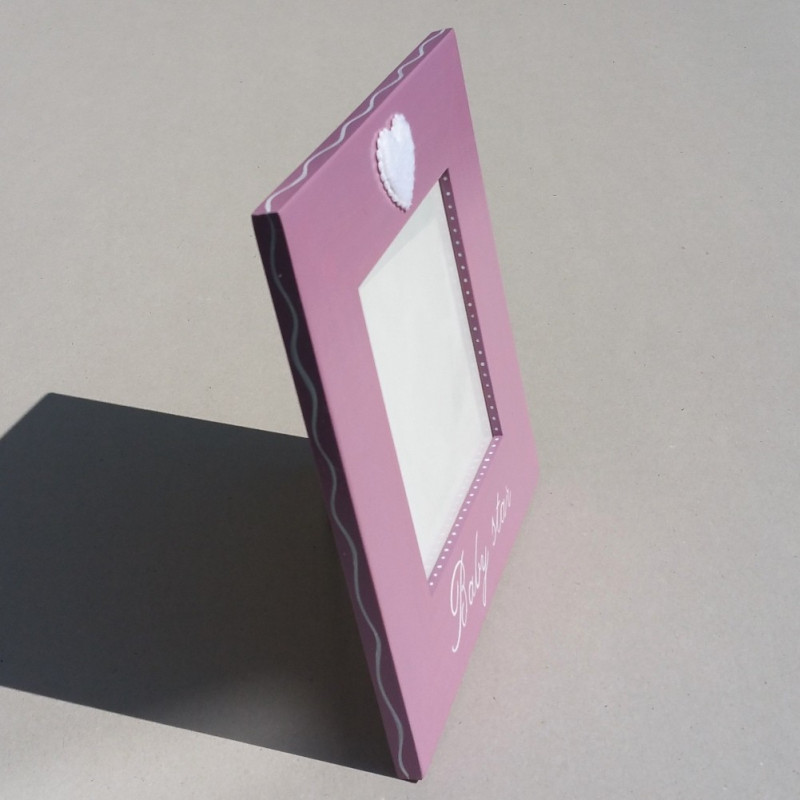 Cadre "Baby star" mauve
