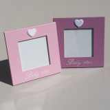 Cadre "Baby star" mauve