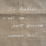 Sac Aumônière en lin garçon