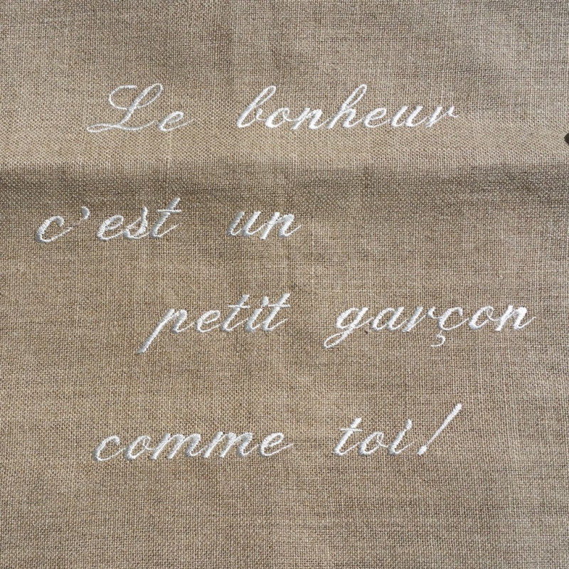 Sac Aumônière en lin garçon