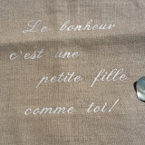 Sac Aumônière en lin fille