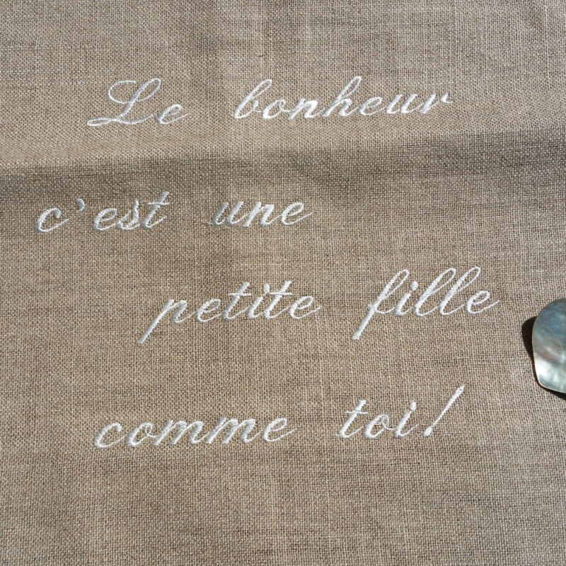 Sac Aumônière en lin fille