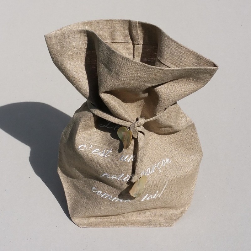 Sac Aumônière en lin fille