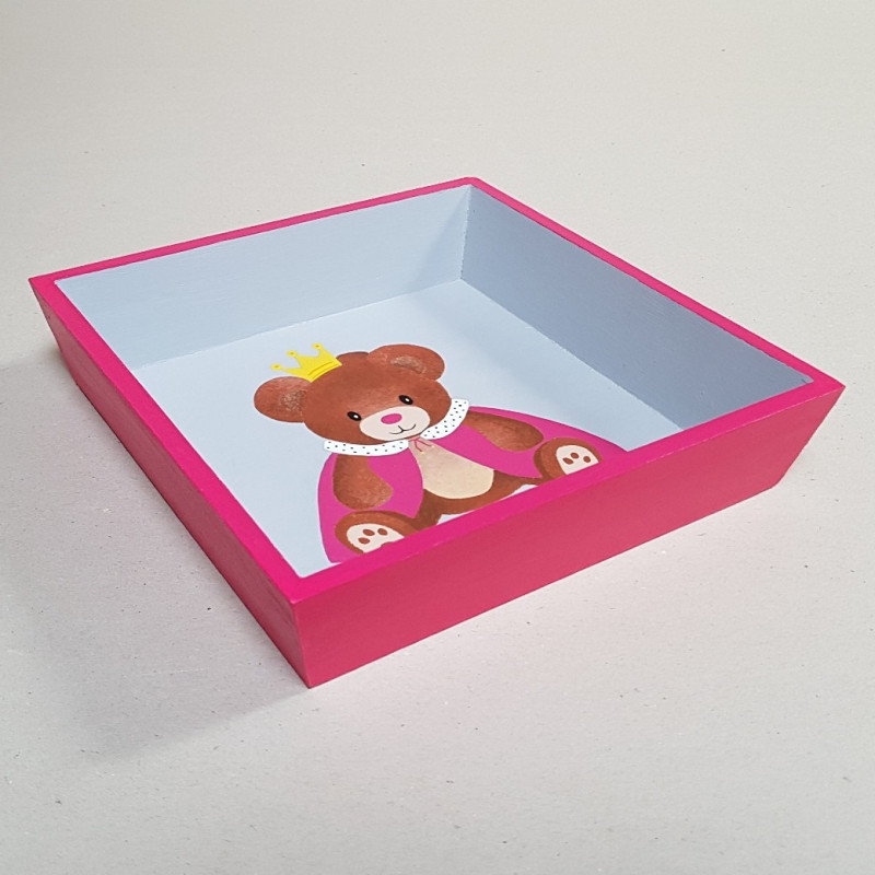 Vide-poches "Petits petons" rose
