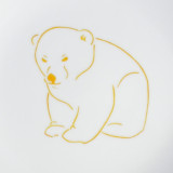 Assiette coeur Ourson