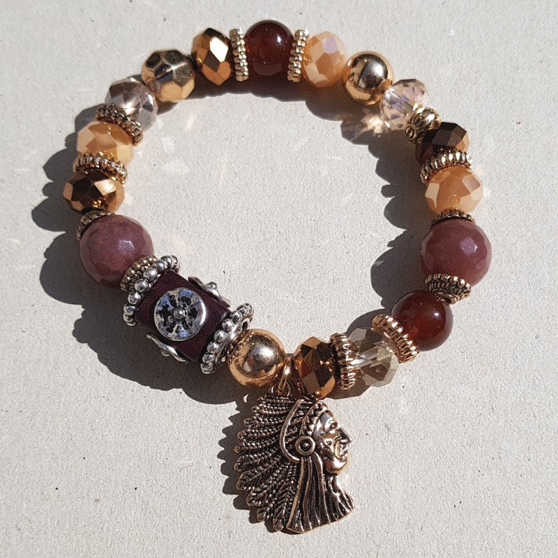 Bracelet Indien brun