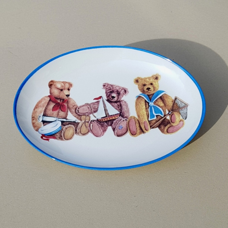 Plat ovale Oursons marins