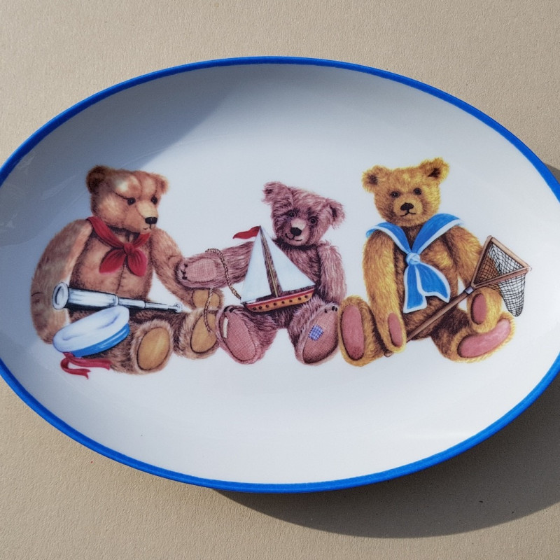 Plat ovale Oursons marins