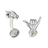 Boutons de Manchette "ROCK" en argent