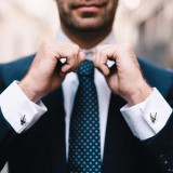 Boutons de Manchette "VICTOIRE" en argent