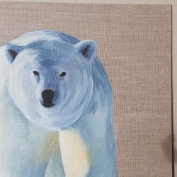 Ours polaire -Acrylique sur carton toilé