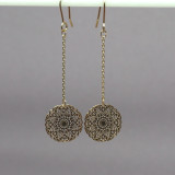 Boucles d'oreilles petit disque de métal