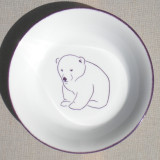 Assiette creuse Ourson
