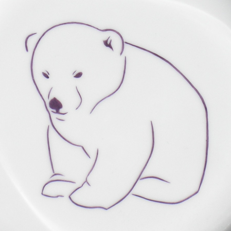 Assiette creuse Ourson