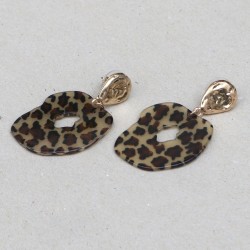 Boucles d'oreilles léopard