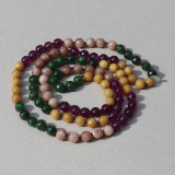 Collier perles multicolores