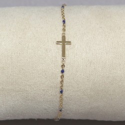 Bracelets croix Argent doré