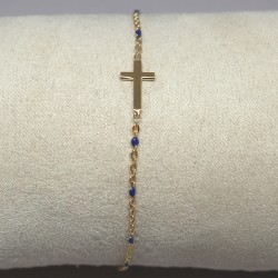 Bracelets croix Argent doré