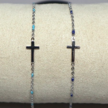 Bracelets croix Argent