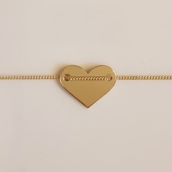 Bracelets coeur Argent/Argent doré