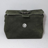 Mini sac en daim, décor boucle, vert kaki