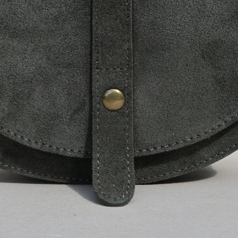 Sac bandoulière rigide vert kaki