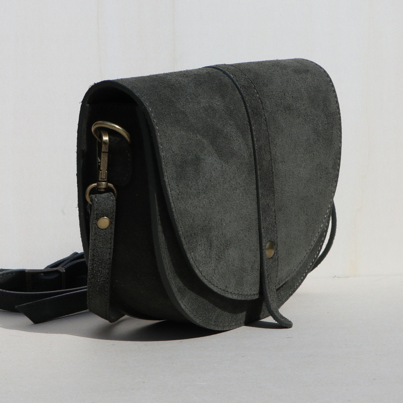 Sac bandoulière rigide vert kaki