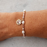 Bracelets perles nacre et rose
