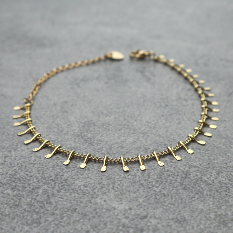 Bracelet petites pattes doré