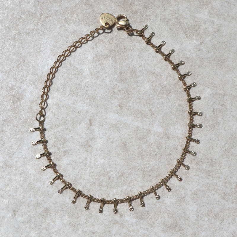 Bracelet petites pattes doré