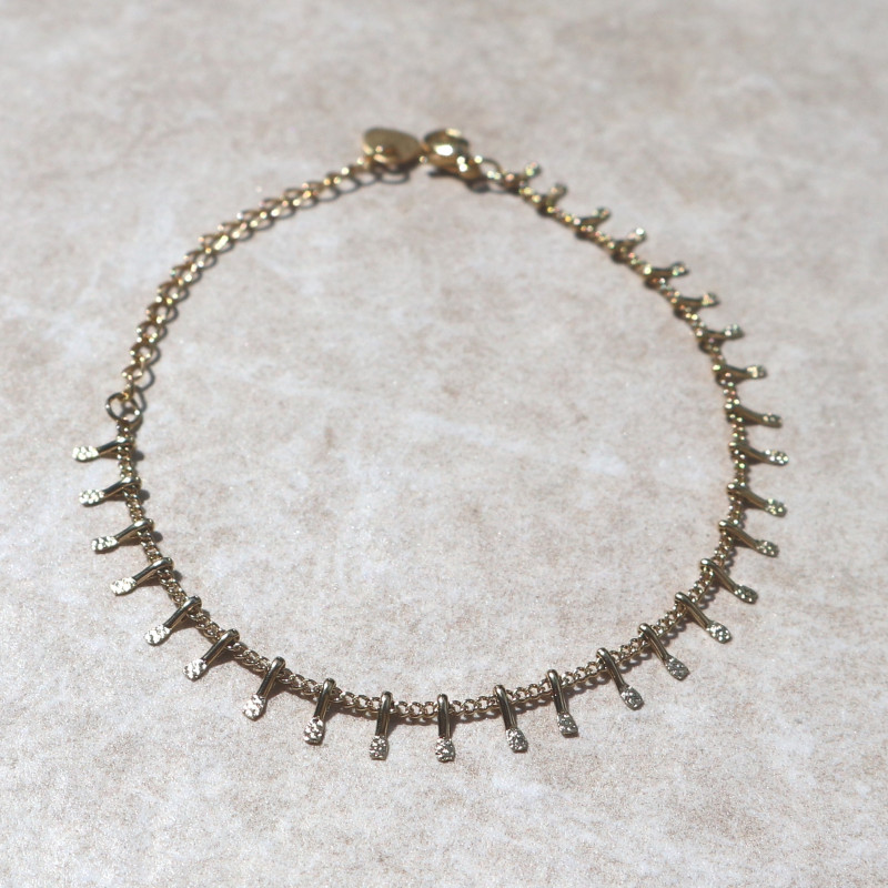 Bracelet petites pattes doré
