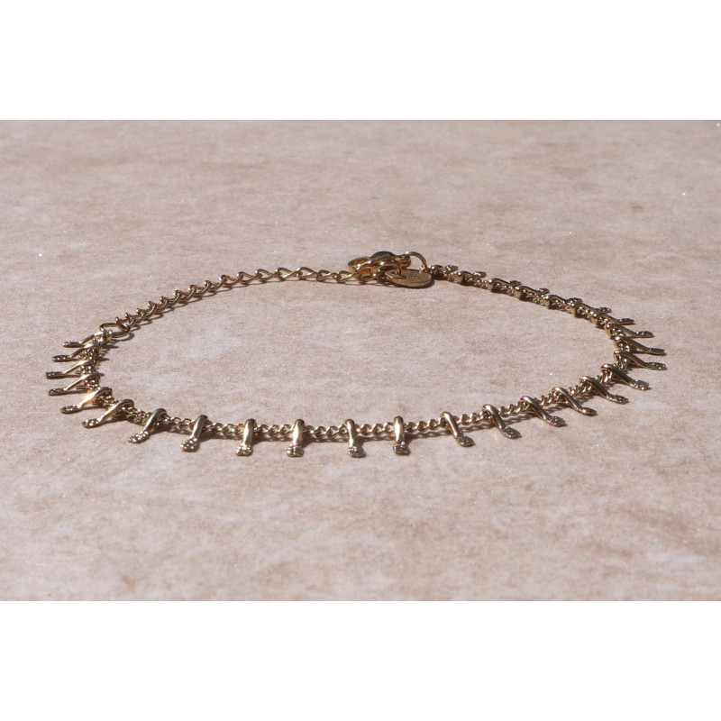 Bracelet petites pattes doré