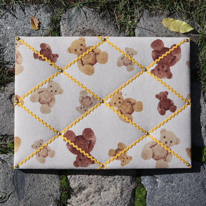 Pèle-mêle rectangulaire oursons, croquet jaune
