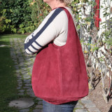 Sac en daim bordeaux