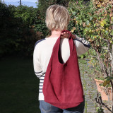 Sac en daim bordeaux