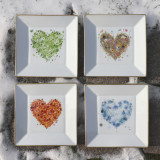 Vide-poches "Coeur Hiver" , filet or