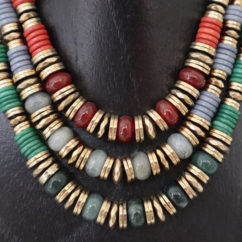 Collier pierre naturelle Cornaline – Bijou lithothérapie femme