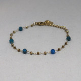 Bracelet pierres naturelles et doré