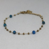 Bracelet pierres naturelles et doré
