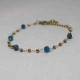 Bracelet pierres naturelles et doré