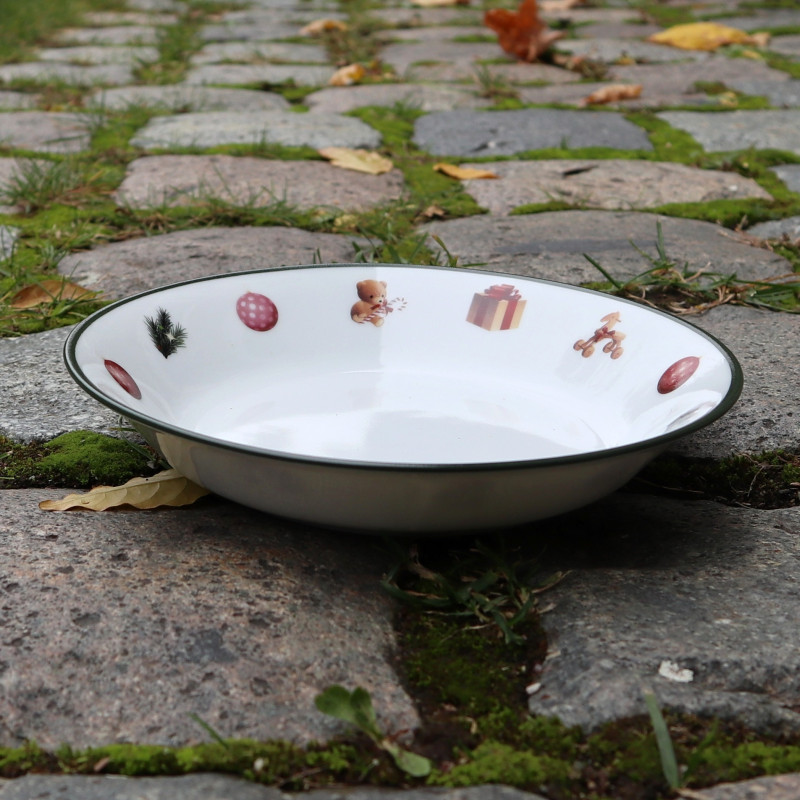 Assiette creuse déco enfants Noël