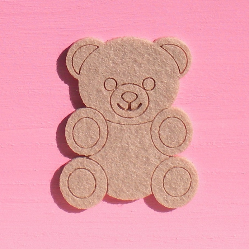Boite mouchoirs rose, oursons beige et marron
