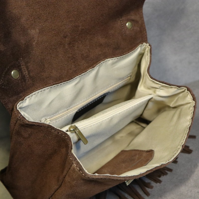 Pincettes En Cuir Daim Marron Showman - Accessoire Pour Quitation Et Soin 221763