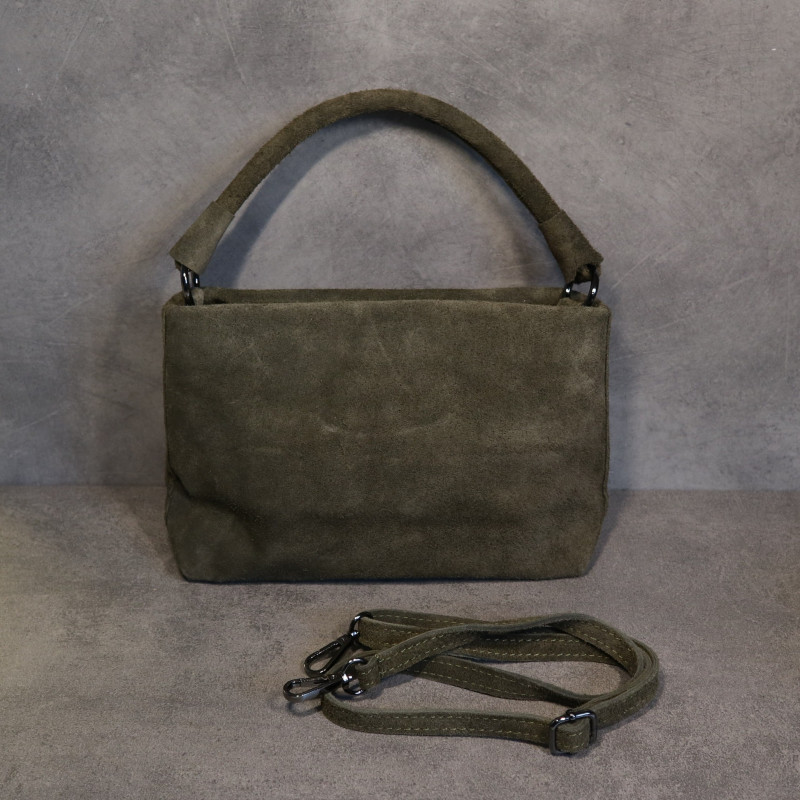 Sac à main en daim à franges, bandoulière