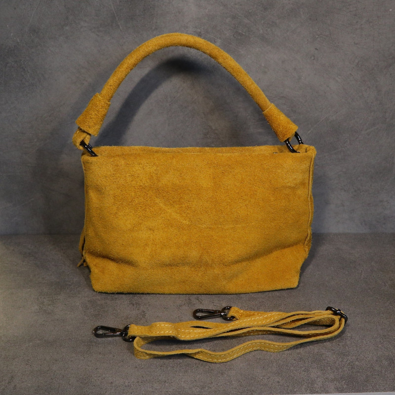 Sac à main en daim à franges, bandoulière